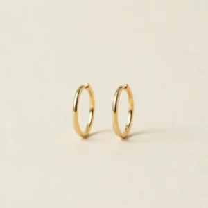 Aretes Aro Dorado
