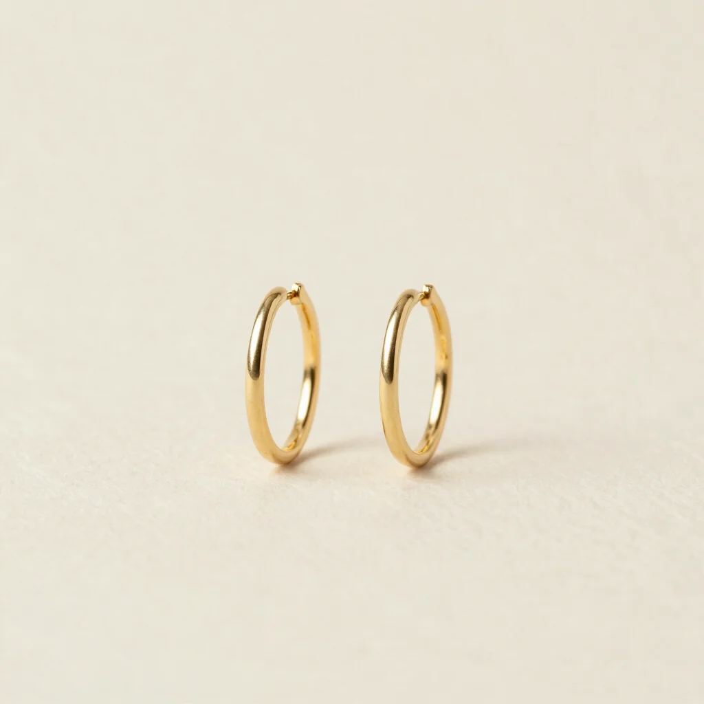 Aretes Aro Dorado